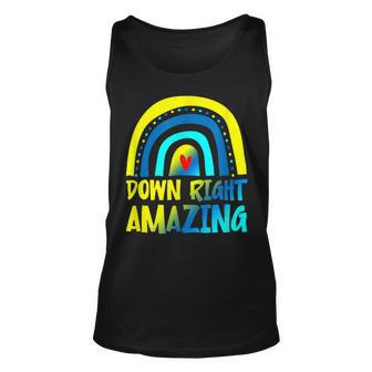 Down Right Amazing Down Syndrome Awareness Unisex Tank Top - Seseable