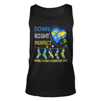 Down Right Perfect World Down Syndrome Awareness Day 2023 Tank Top | Mazezy
