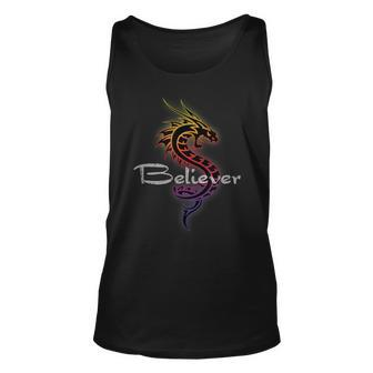 Dragon Believer - Imagine This Gift For Dragon Fans Unisex Tank Top | Mazezy