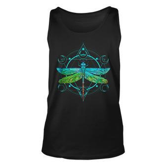Dragon Fly Insect Nature Geometric Lover Unisex Tank Top - Seseable