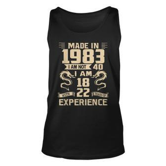 Dragon Made In 1983 40Th Birthday 40 Years Old Unisex Tank Top - Seseable