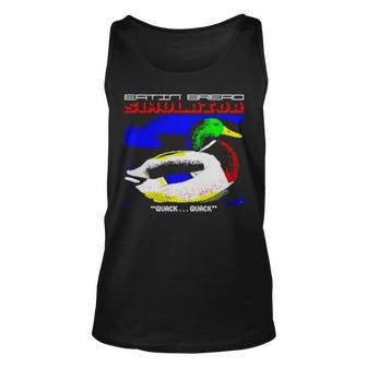 Duck Eatin’ Bread Simulator Bit Unisex Tank Top | Mazezy