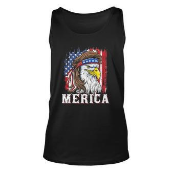 Eagle Mullet Merica 4Th Of July American Flag Usa - Herivar Version Men Women Tank Top Graphic Print Unisex - Thegiftio UK