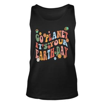 Earth Day 2023 Go Planet Its Your Earth Day Cute Groovy Unisex Tank Top | Mazezy