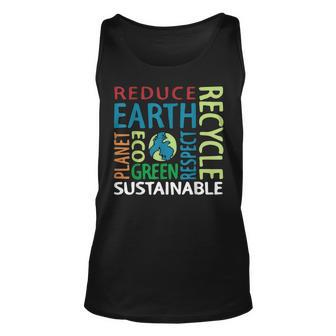 Earth Day Save Planet Rescue Animals Recycle Plastics Unisex Tank Top | Mazezy