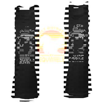 Easily Distracted By Squirrels Vintage Funny Squirrel Unisex Tank Top - Seseable