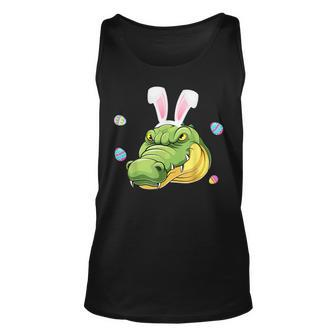 Easter Bunny Alligator Cute Face Sunglasses Hunting Eggs Unisex Tank Top | Mazezy