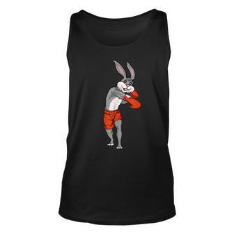 Easter Bunny Boxing Rabbit Unisex Tank Top | Mazezy