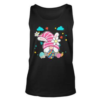 Easter Day Accept Understand Love Gnome Autism Awareness Unisex Tank Top - Seseable