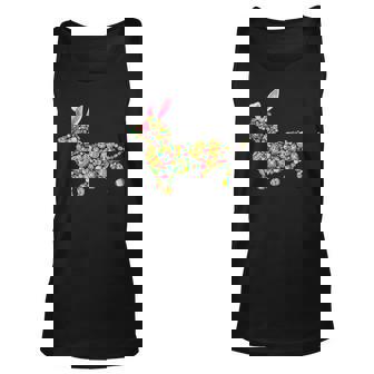Easter Eggs Bunny Dachshund Dog Shape Costume Hunting Eggs Unisex Tank Top - Thegiftio