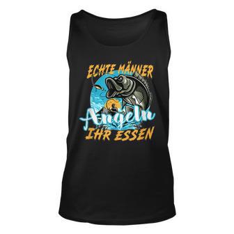 Echte Männer Angeln Ihr Essen Angel Geschenk Für Männer Tank Top - Seseable