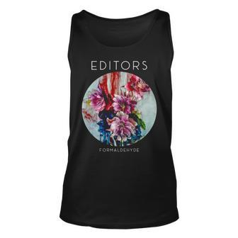 Editors Band The Flowers Unisex Tank Top | Mazezy