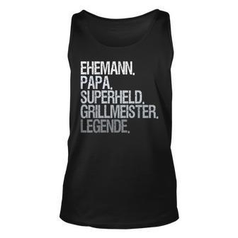 Ehemann Papa Grillmeister Tank Top - Seseable