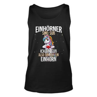 Einhörner Sind Süß Einhorn Tank Top - Seseable