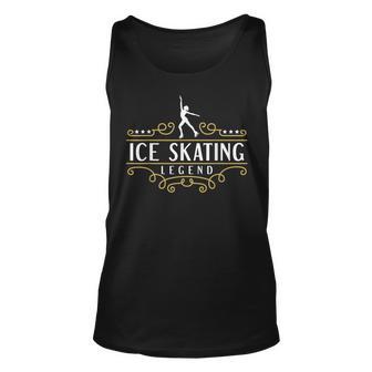 Eiskunstlauf-Legende Schwarzes Unisex TankTop, Stilvoll für Eislaufbegeisterte - Seseable