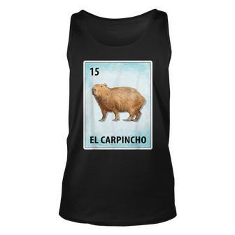 El Carpincho Mexican Capybara Cards Unisex Tank Top - Seseable