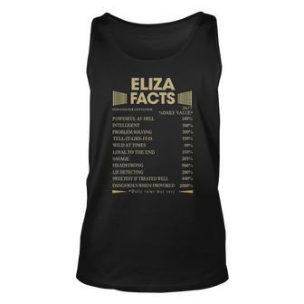 Eliza Name Gift Eliza Facts Unisex Tank Top - Seseable