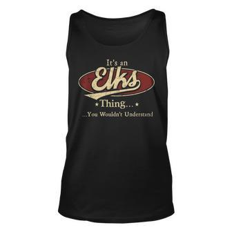 Elks Shirt Personalized Name Gifts With Name Elks Unisex Tank Top - Seseable