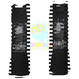 Embrace Neurodiversity Autism Awareness Asd Neurodiversity Unisex Tank Top | Mazezy