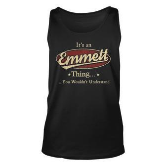 Emmet Personalized Name Gifts With Name Emmett Unisex Tank Top - Seseable