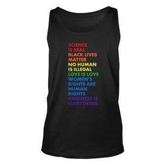 Equality Science Is Real Rainbow V2 Unisex Tank Top - Monsterry UK