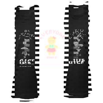 Everyone Loves A Ginger Funny Cute Gingerbread Christmas Men Women Tank Top Graphic Print Unisex - Thegiftio