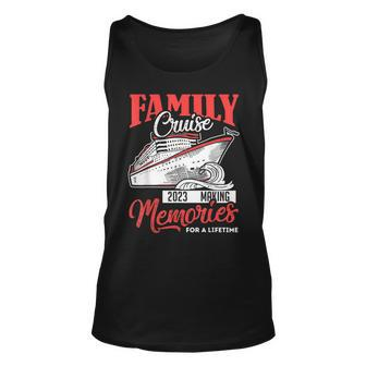 Family Cruise 2023 Vacation Funny Party Trip Ship Gift Unisex Tank Top - Thegiftio UK