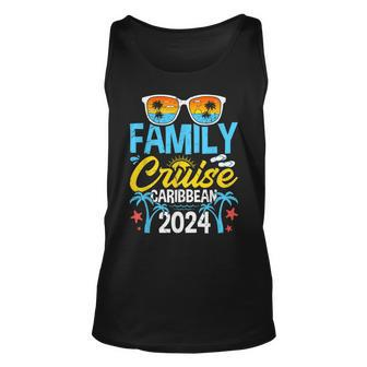 Family Cruise Caribbean 2024 Vacation Souvenir Matching Unisex Tank Top | Mazezy