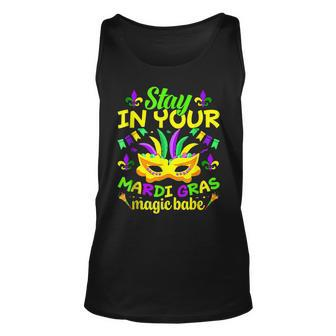 Fat Tuesdays Stay In Your Mardi Gras Magic Babe New Orleans Unisex Tank Top - Seseable