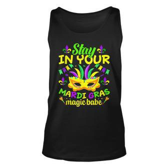 Fat Tuesdays Stay In Your Mardi Gras Magic Babe New Orleans V2 Unisex Tank Top - Seseable