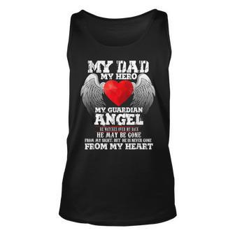 Father In Heaven My Dad My Hero My Guardian Angel Father Day Tank Top | Mazezy