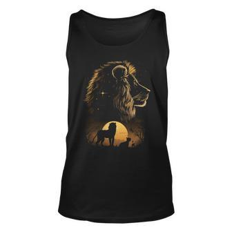 Fathers Day Best Dad Daddy Gift Lions Lion Dad Unisex Tank Top - Thegiftio UK