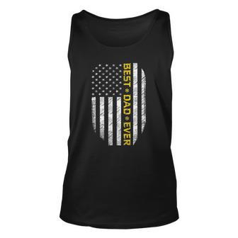 Fathers Day Best Dad Ever With Us American Flag Patriot Dad Men Women Tank Top Graphic Print Unisex - Thegiftio UK