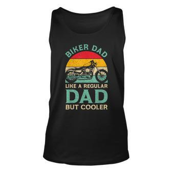 Fathers Day Biker Dad For Biker Motorcycle Dad Tank Top | Mazezy