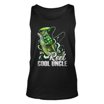 Fathers Day Reel Cool Uncle Fishing Dad Daddy Fathers Unisex Tank Top - Thegiftio UK