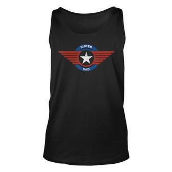 Fathers Day Super Hero Dad Father And Protector Unisex Tank Top - Thegiftio UK