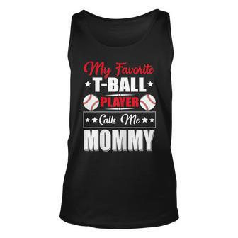 Womens My Favorite T-Ball Player Calls Me Mommy Tank Top | Mazezy