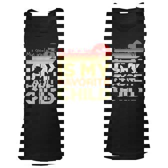 My Favorite Child Is My Son In Law Humor Retro Tank Top | Mazezy