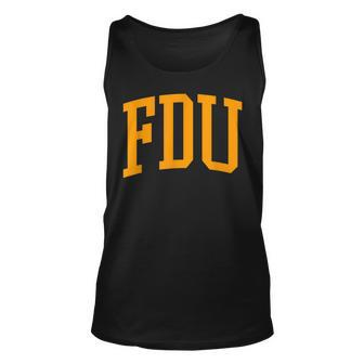 Fdu Athletic Arch College University Style Unisex Tank Top - Seseable