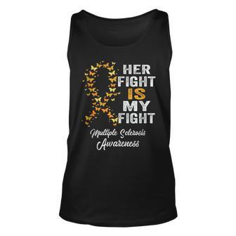 Her Fight Is My Fight Multiple Sclerosis Ms Awareness Retro Tank Top | Mazezy