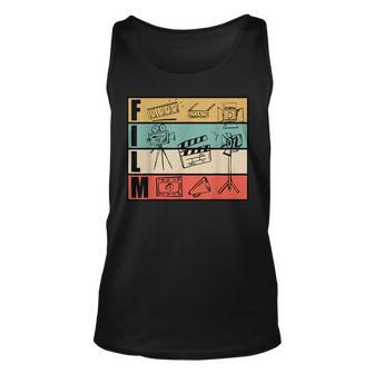 Filmmaker And Movie Director Design For Filming Cameraman Unisex Tank Top | Mazezy