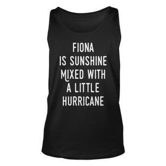 Fiona Name Gift Fiona Sunshine With Hurricane Unisex Tank Top - Seseable