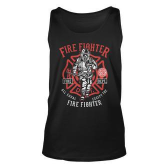 Fire Fighter First Responder Emt Clothing Hero Unisex Tank Top - Seseable