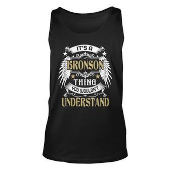 First Last Name Its Bronson Thing Unisex Tank Top - Seseable
