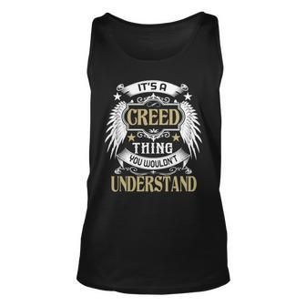 First Last Name Its Creed Thing Unisex Tank Top - Seseable