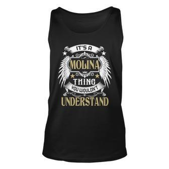First Last Name Its Molina Thing Unisex Tank Top - Seseable