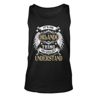 First Last Name Its Orlando Thing Unisex Tank Top - Seseable
