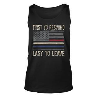 First Responders -Police Military Firefighter Emt & Ems Unisex Tank Top - Seseable