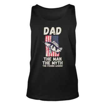 Fishing Dad Unisex TankTop mit Amerikanischem Angelhaken, Legende Fischer Tee - Seseable