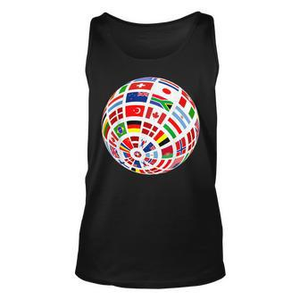 Flags Of Countries Of The World International World Flags Unisex Tank Top - Thegiftio UK